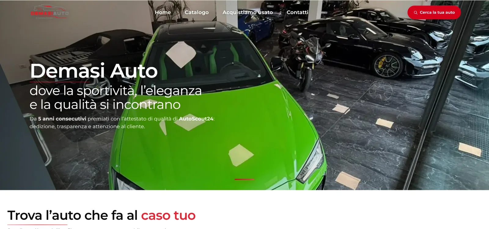 Screenshot sito Demasi Auto