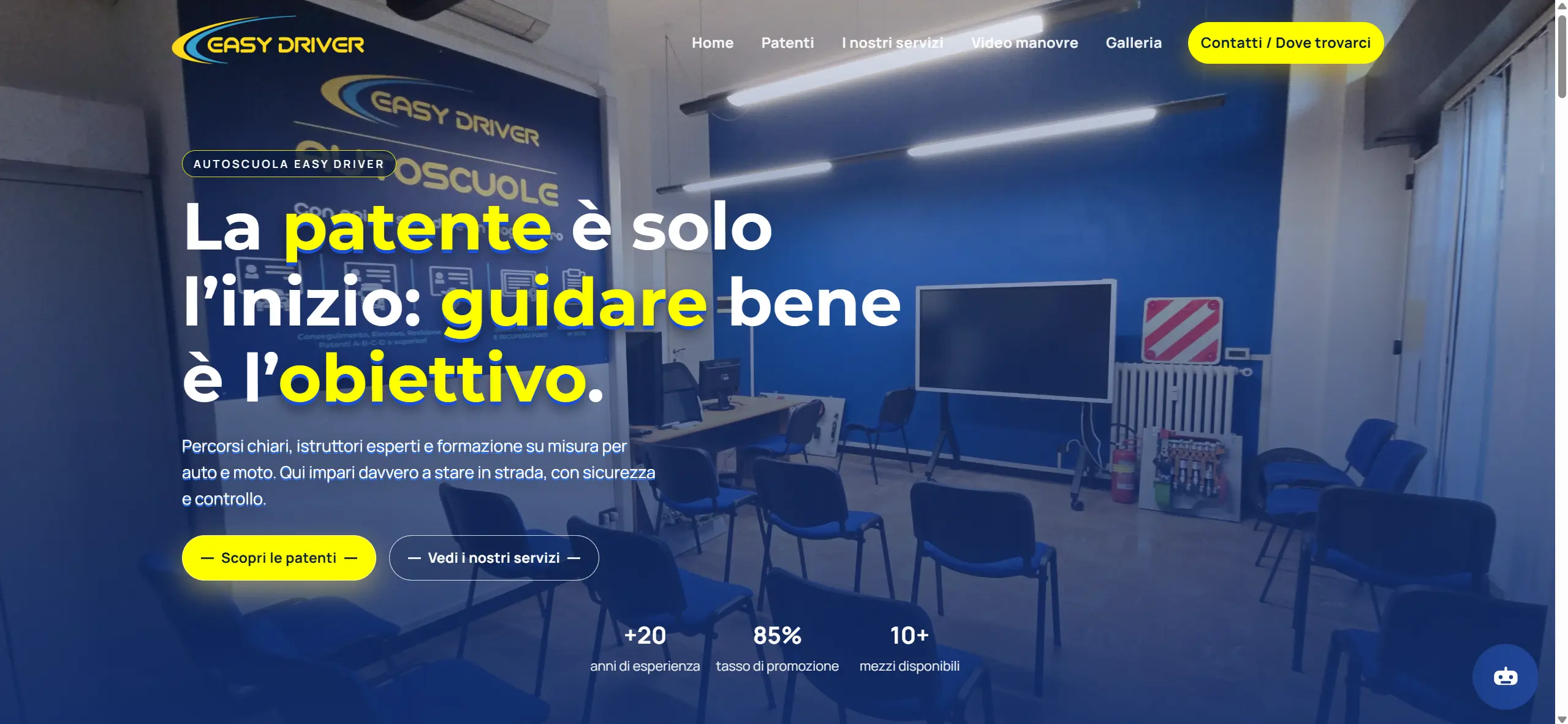 Restyling sito web per autoscuola Easy Driver