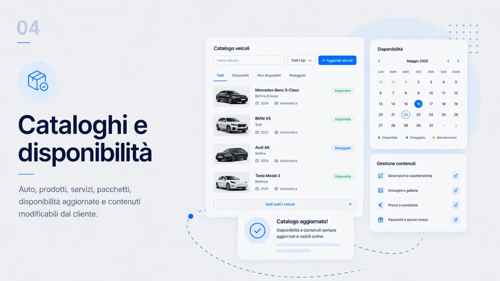 Cataloghi e disponibilità