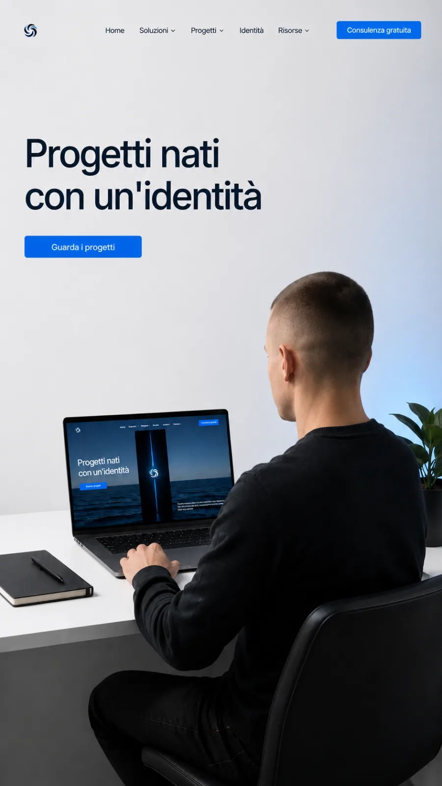 Anteprima mobile sito web
